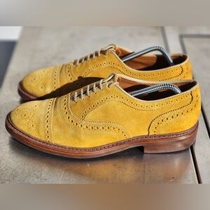 Allen Edmonds Yellow Suede Strandmok Oxfords US7E